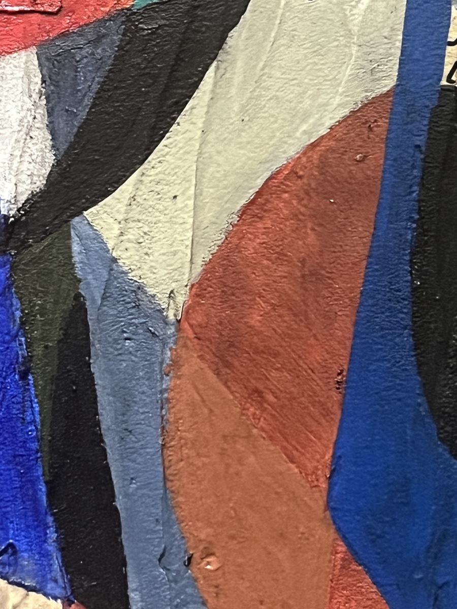 Abstract Painting With A Geometric Composition, Signed By Meyer-photo-4