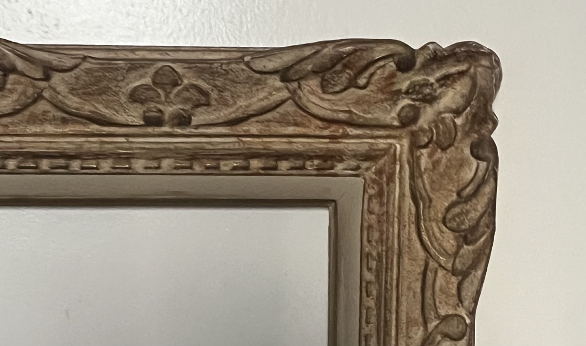 1930s Montparnasse Wooden Frame, Standard 15 F Size, 65 Cm X 54 Cm -photo-1