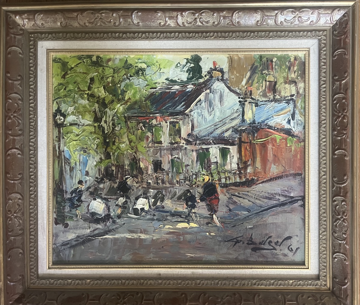 Tableau Paris vue de Montmartre entourage Gen Paul peinture  signée Georges Berger -photo-2