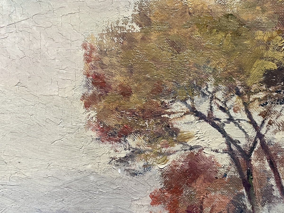 Painting: Italy (italia) — Southern Landscape, Signed By Emilio Filippini (1870–1938)-photo-3