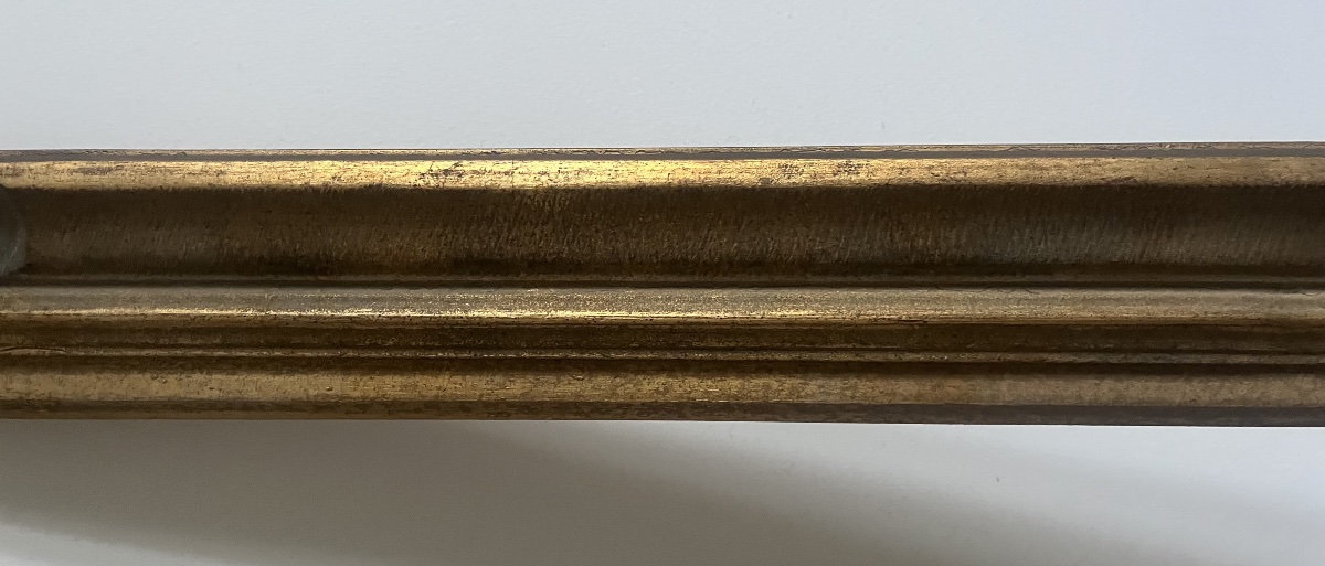 Antique Belle époque Frame With Floral Design, Standard 12 F Size: 61 Cm X 50 Cm-photo-4