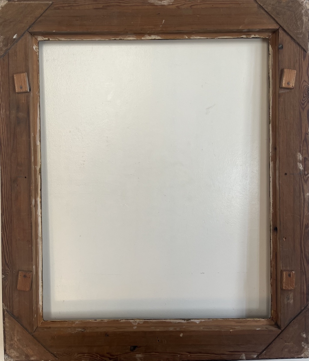 Antique Renaissance-style Frame, Standard 20 F Size: 73 Cm X 60 Cm-photo-3