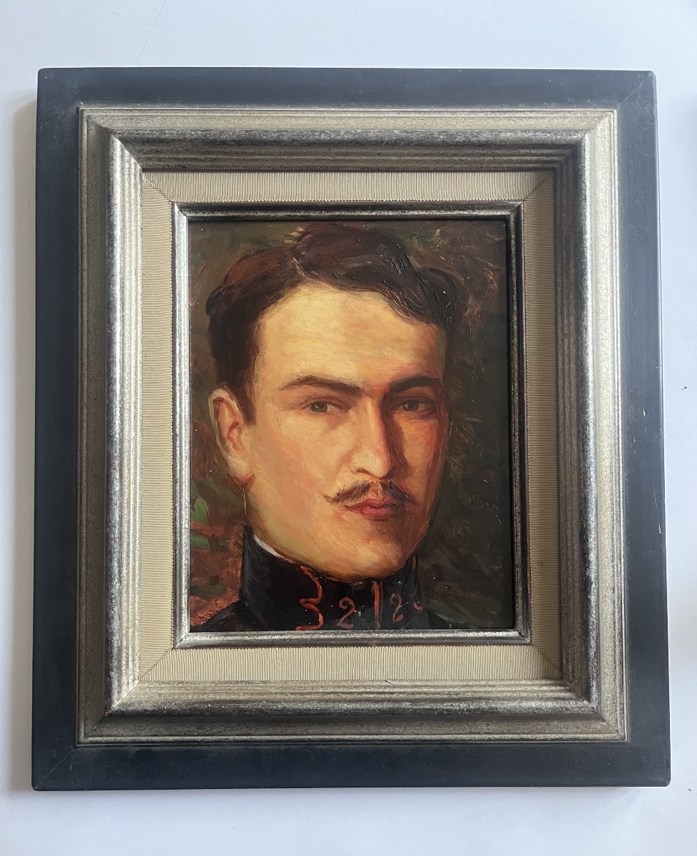 Portrait Of A Military Officer From World War I, Anonymous Painting -photo-4