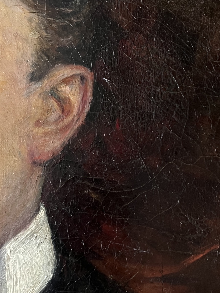 Painting XIX: An Elegant, Sophisticated Belle époque-style Painting With A Signature That Needs To Be Deciphered.-photo-2