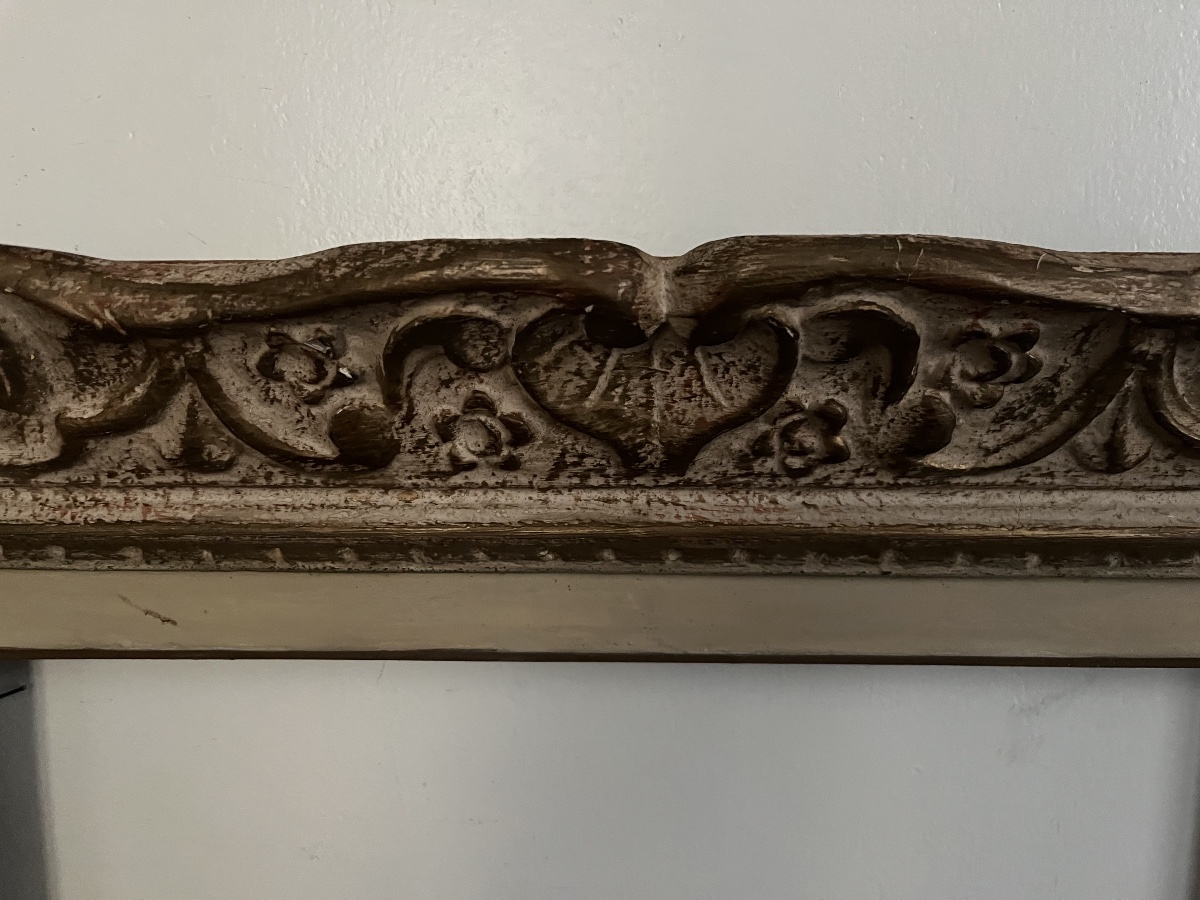 Montparnasse Carved Wooden Frame From The 1930s, Standard Size 10 P: 55 Cm X 38 Cm-photo-4