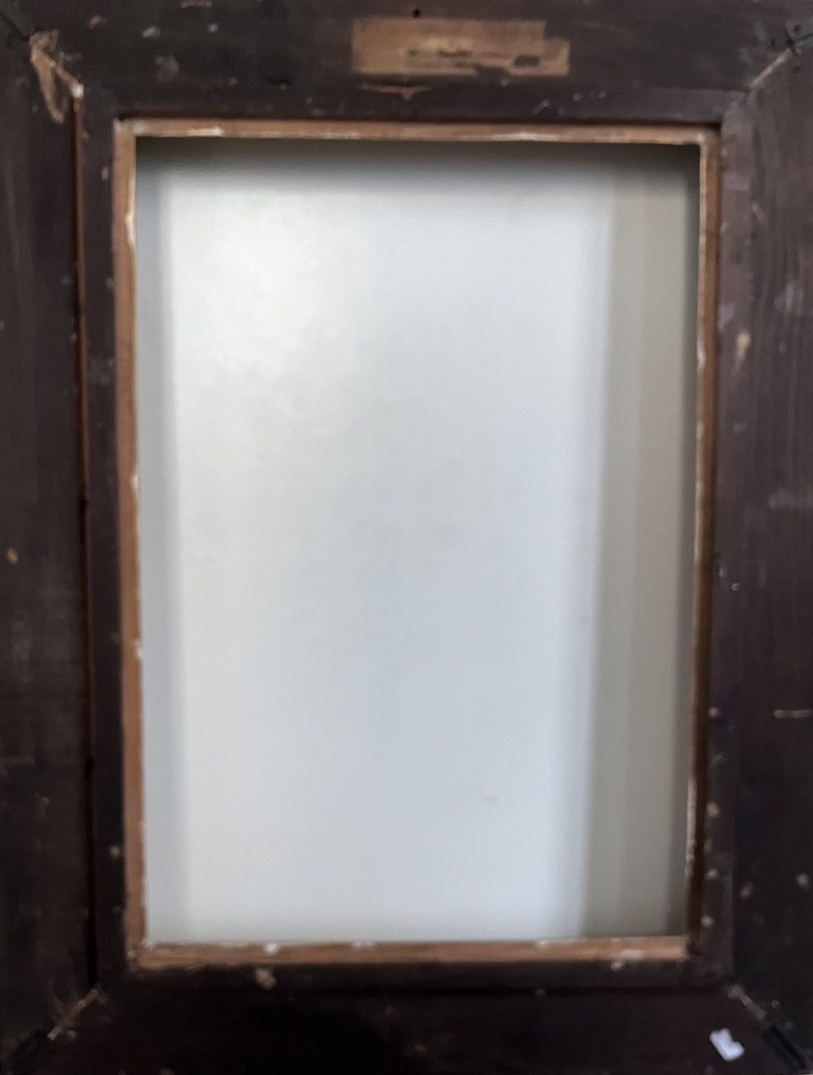 Montparnasse Carved Wooden Frame From The 1930s, Standard Size 10 P: 55 Cm X 38 Cm-photo-1