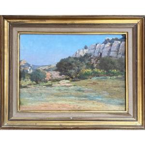 Painting School Of Provence Landscape Oil Year 20/30 Anonymous