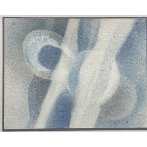 Abstract Painting Portugal Ink Signed And Titled Expansions By Irene Pereira Leal 1983