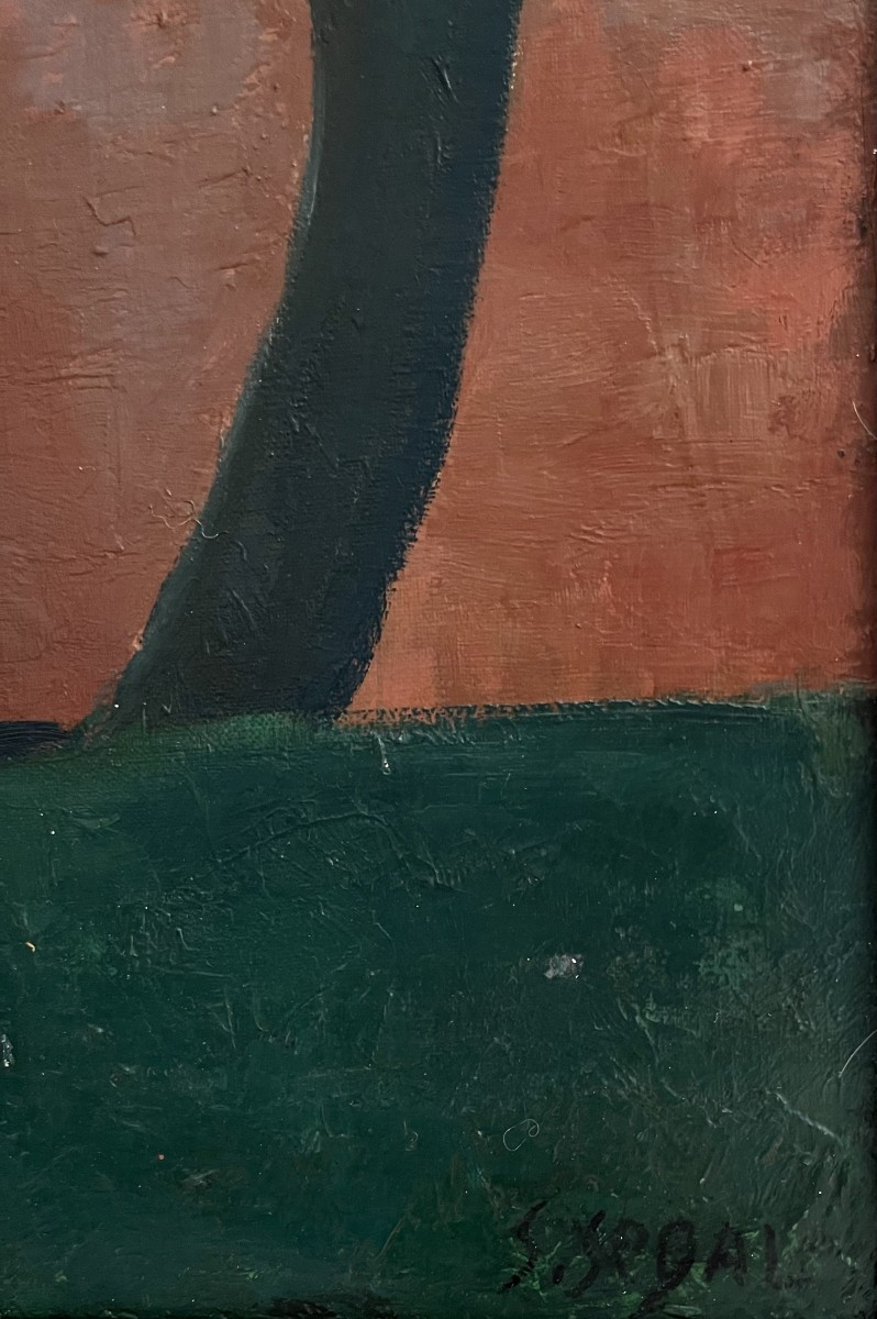 Simon SEGAL (1898 – 1969) - Peintre polonais - "Le vol des oiseaux " HST SBD 60 x 73 cm-photo-4
