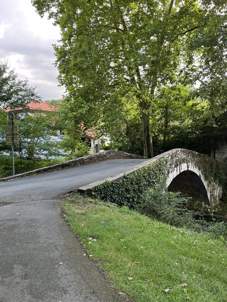 Paul Beat   Eyheraberry Bridge-saint-jean-pied-de-port-basque Country  Panel 35x27-photo-3