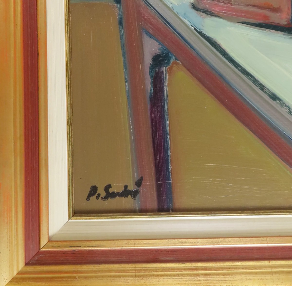 Pierre Sudré (1910 – 1976) - Painter From Bordeaux - "still Life With Brushes" Oil On Hardboard 59x73 -photo-3