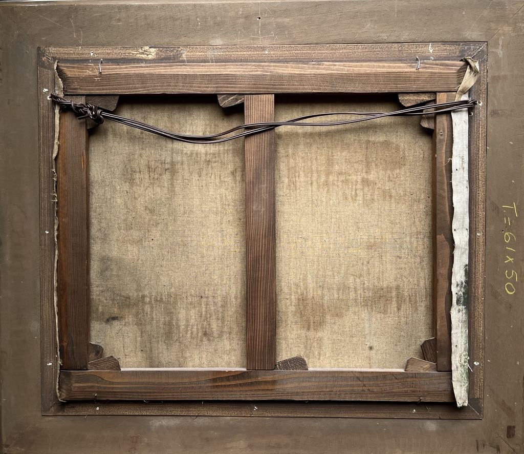 Perico RIBERA (1867–1949) Après la cueillette au Pays basque HST située Saint Jean de Luz 50x61-photo-3