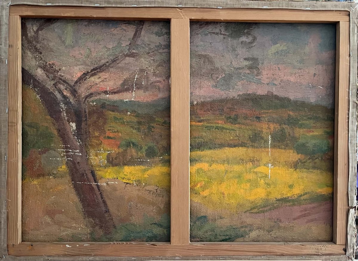 Zygmunt Landau (1898 - 1962) - Polish Painter Landscape Of Provence Oil/canvas Signed 54x73 Cm-photo-1