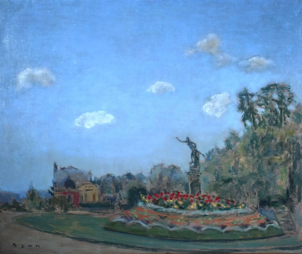 Benn ( 1905 – Paris ) Polish Painter Park In Saint-germain-en-laye  Oil/canvas 54 X 65 Cm