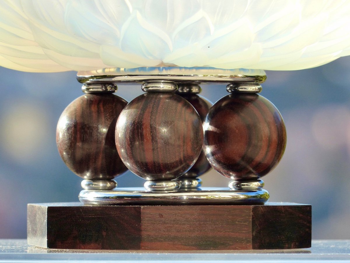 Coupe Art Deco Opalescente Signée Etling -photo-2