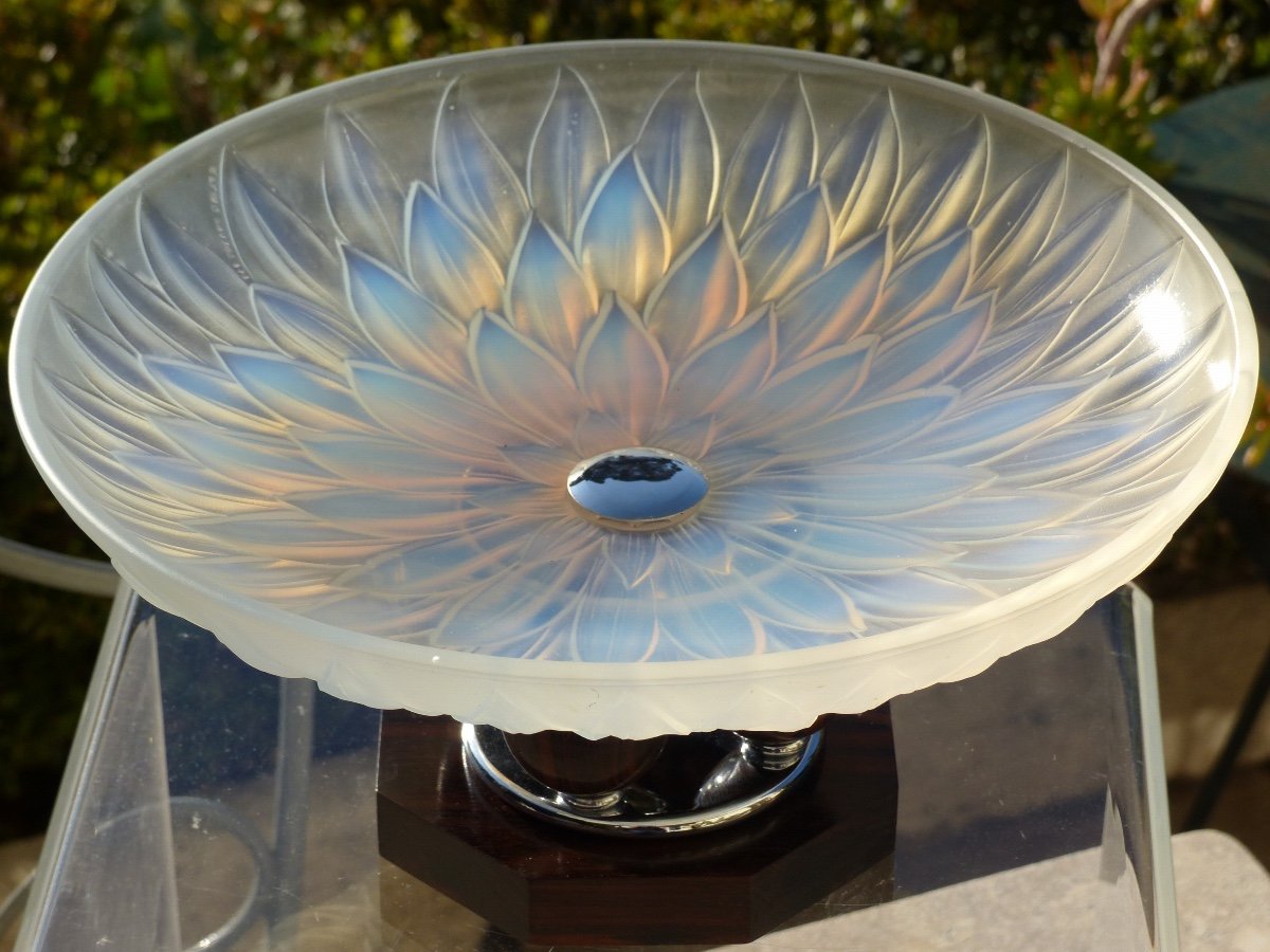 Coupe Art Deco Opalescente Signée Etling -photo-1