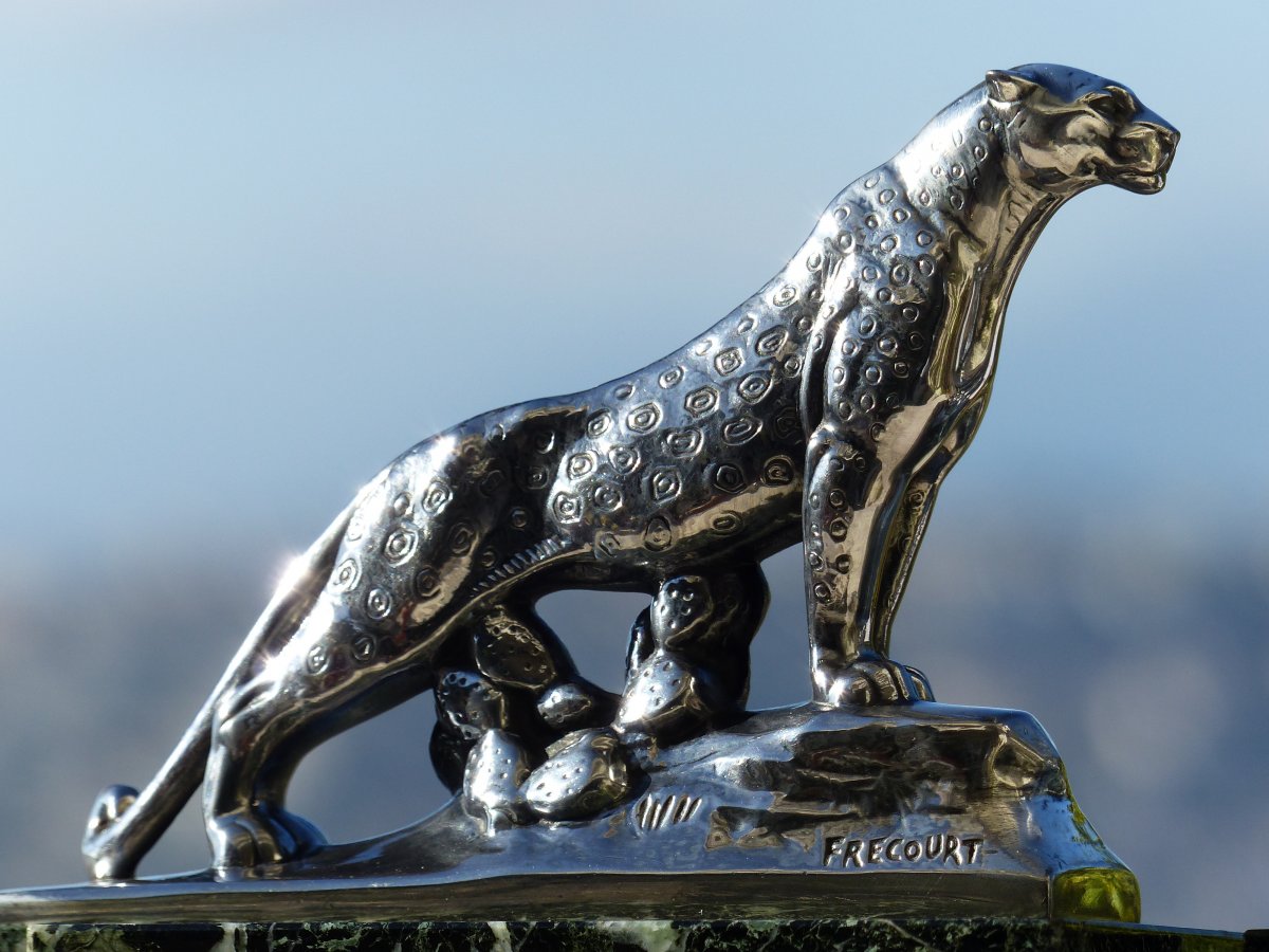 Paire De Serre-livres Panthères Art Déco Frécourt