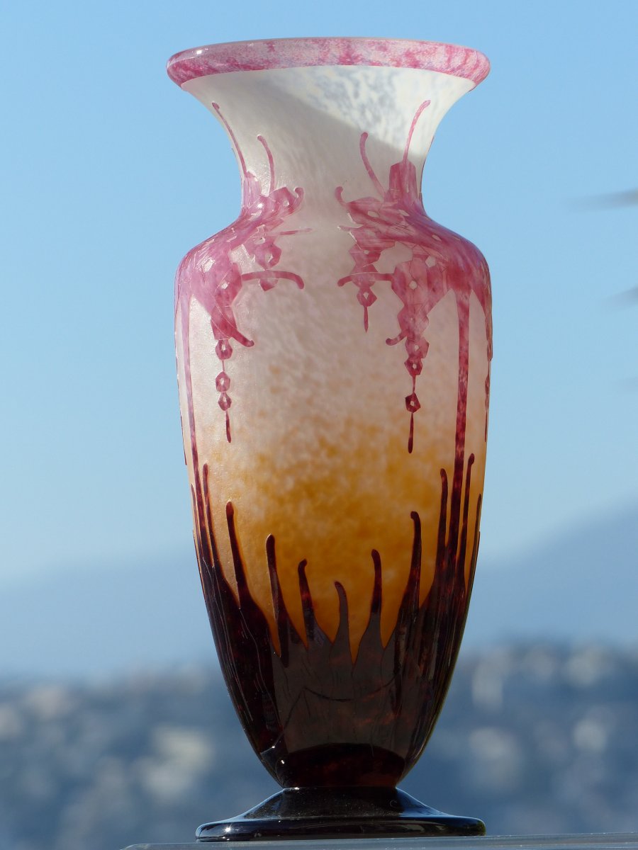 Le Verre Français Schneider - Art Deco Vase-photo-5