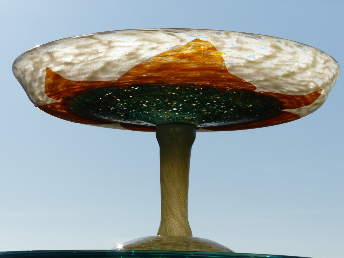 French Cameo Glass Cup -photo-2