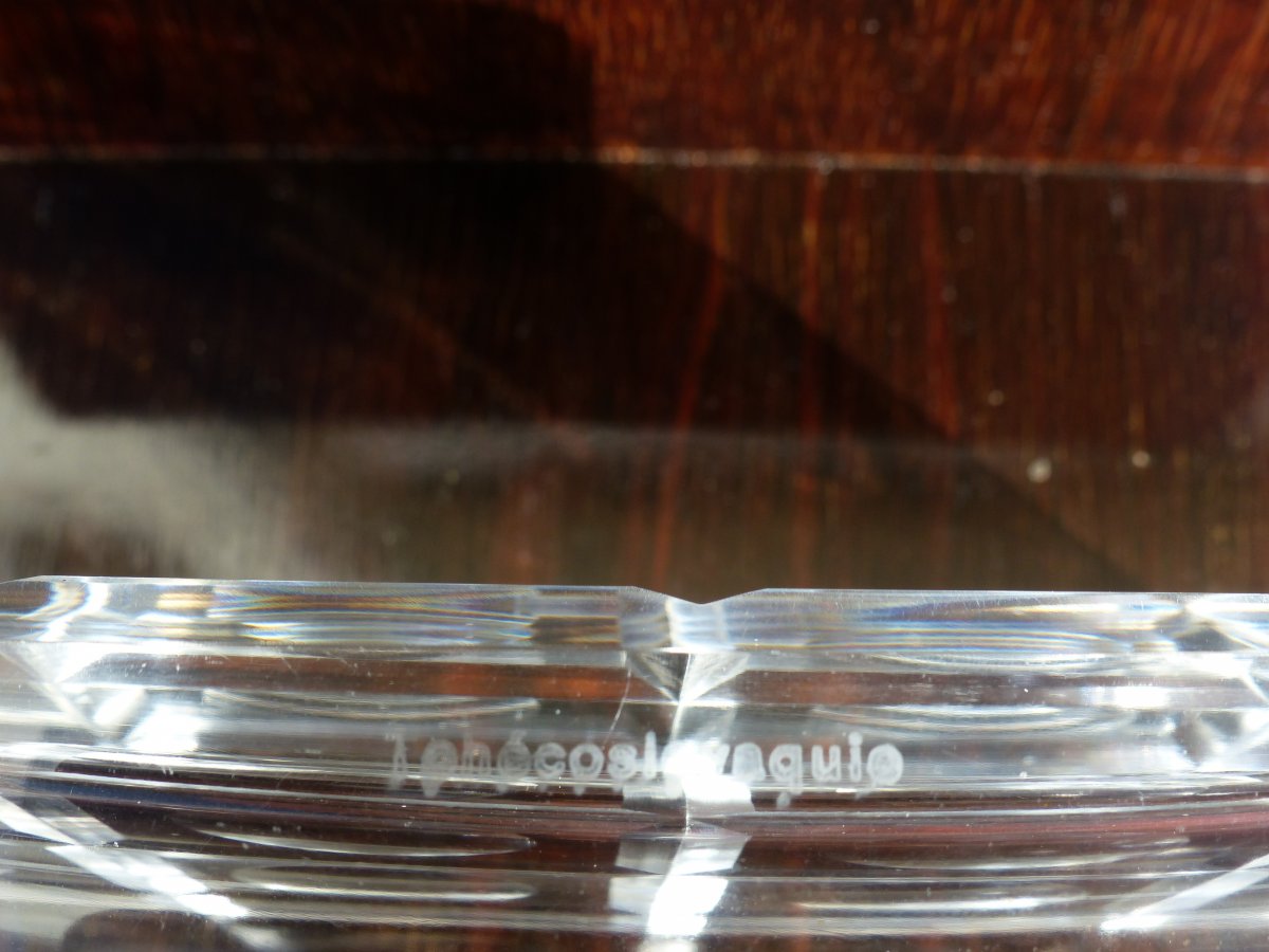 1930 Art Deco Box Crystal & Macassar-photo-5