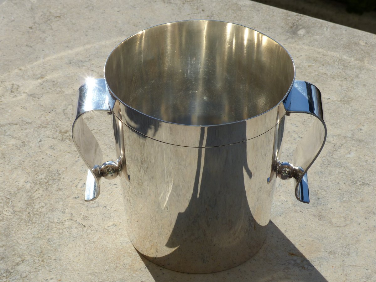 Seau à Champagne Gallia Christofle Luc Lanel Art Deco -photo-2
