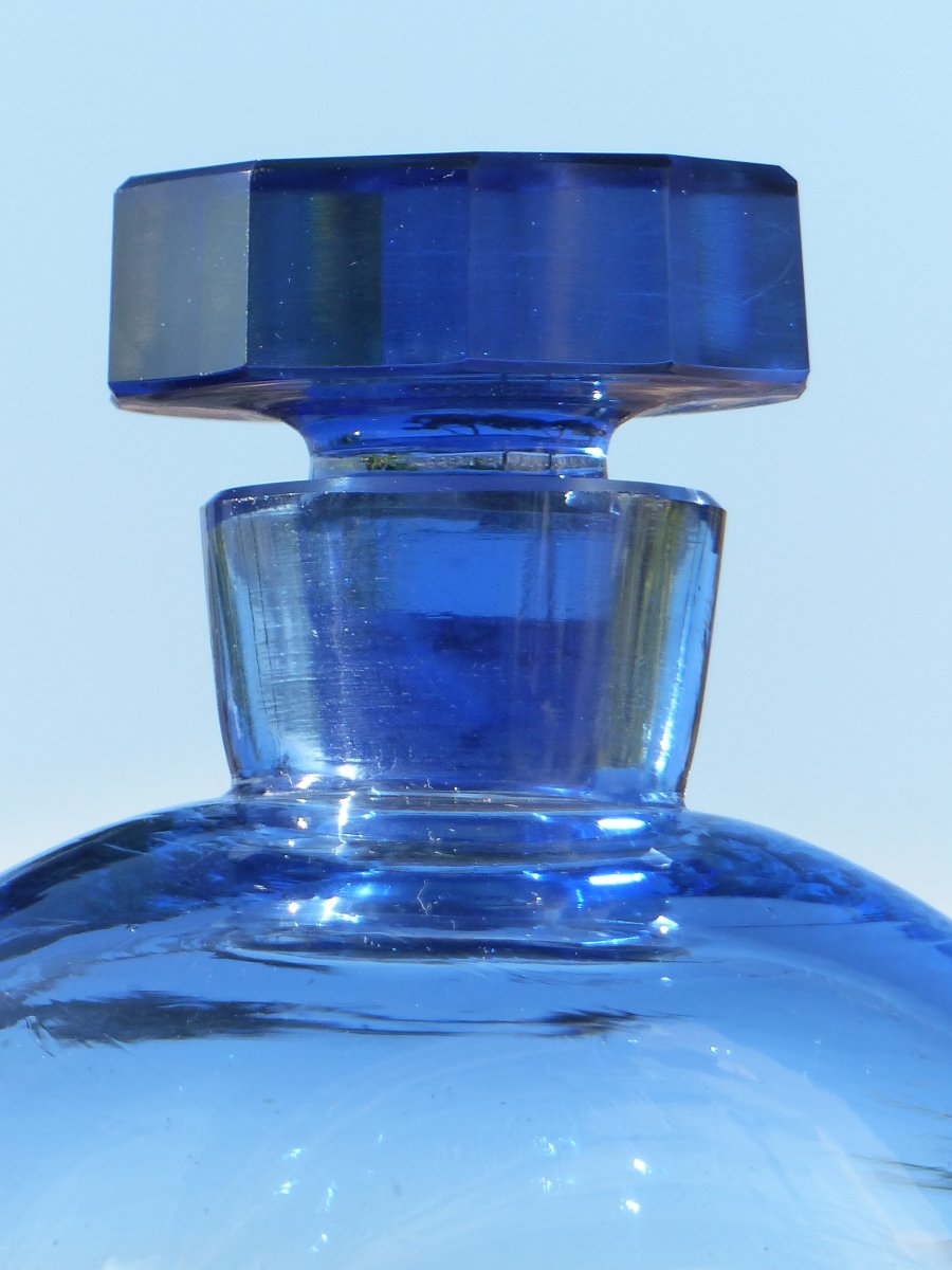 Art Deco Blue Crystal Decanter
