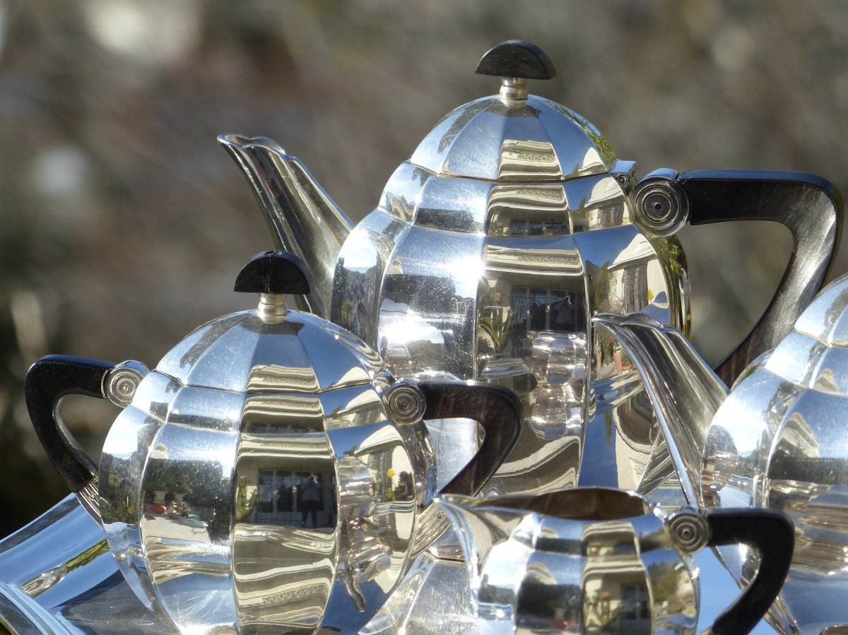 Service à Thé & Café Christofle Art Déco 1930-photo-4