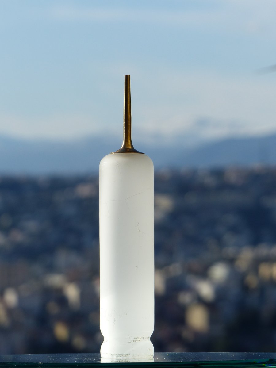 Large Pair Of Wall Lights 1950 In Brass-photo-5