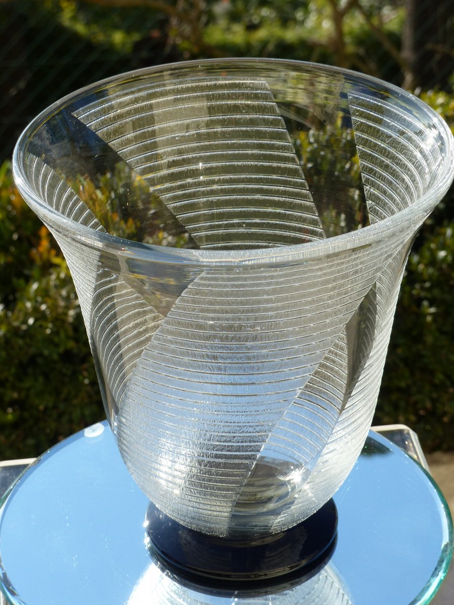 Grand Vase Daum Nancy Art Déco 1930-photo-2