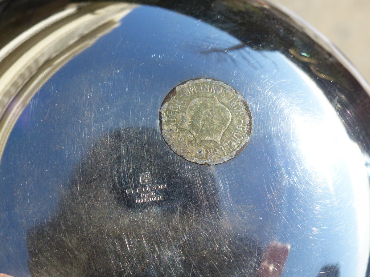 Apple Art Deco Box Christofle Fleuron-photo-1