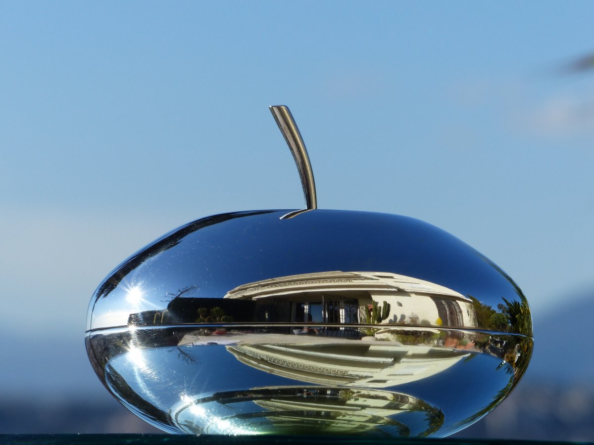 Apple Art Deco Box Christofle Fleuron