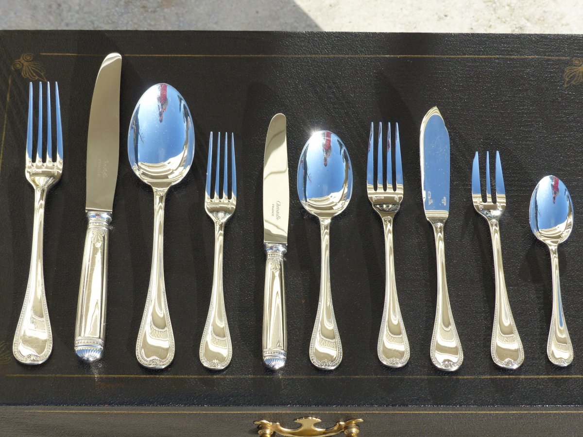 Ménagère Christofle Malmaison 127 Pièces Dans Son Coffret -photo-2