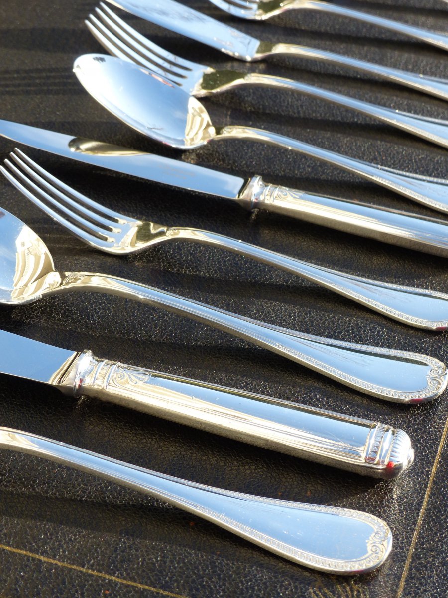 Ménagère Christofle Malmaison 127 Pièces Dans Son Coffret -photo-3