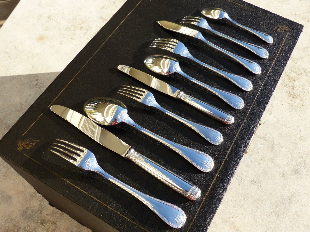 Ménagère Christofle Malmaison 127 Pièces Dans Son Coffret -photo-2