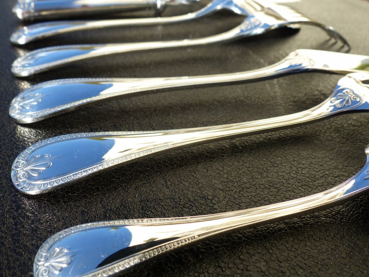 Ménagère Christofle Malmaison 127 Pièces Dans Son Coffret -photo-3