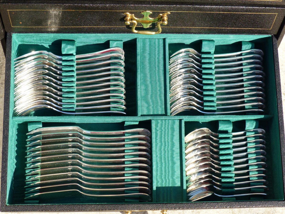 Ménagère Christofle Malmaison 127 Pièces Dans Son Coffret -photo-6