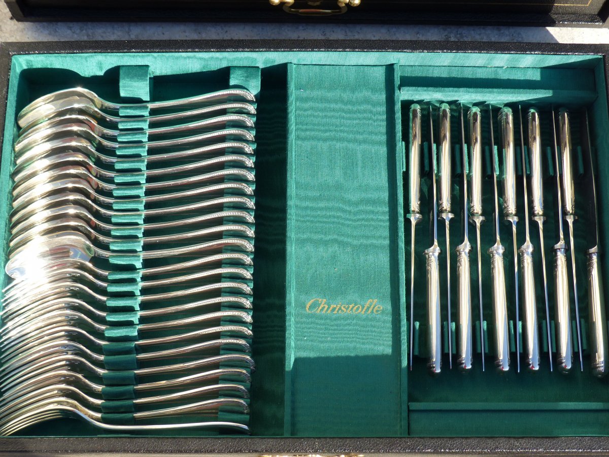 Ménagère Christofle Malmaison 127 Pièces Dans Son Coffret -photo-7