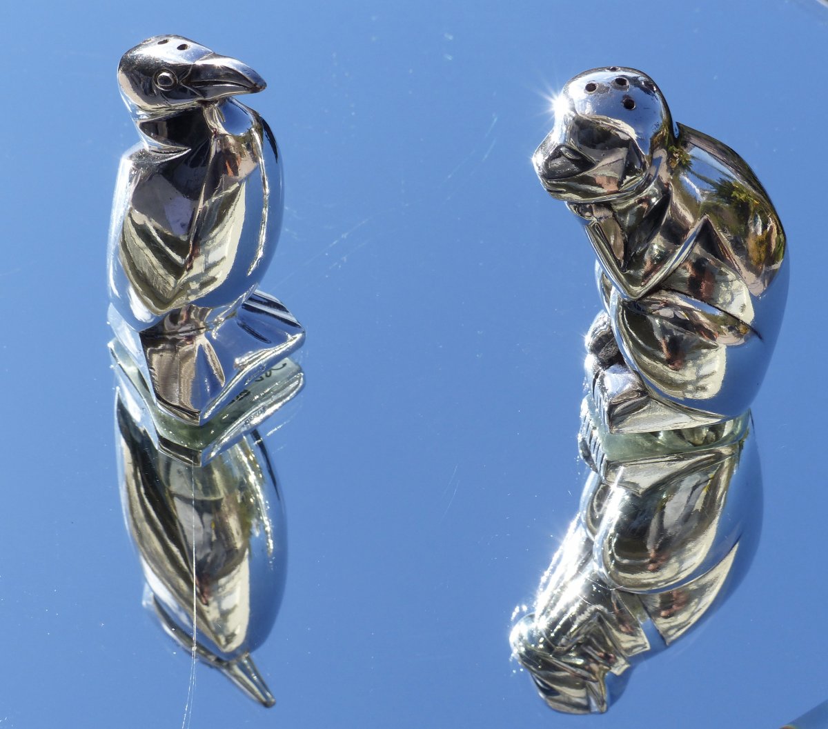 Animal Salt & Pepper Shakers Gallia From The Art Deco 1930-photo-2