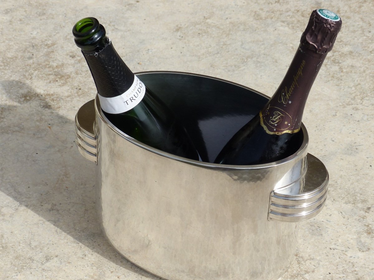 Double Art Deco Champagne Bucket-photo-7