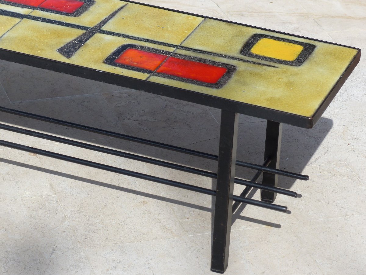 Table Basse Lave Emaillée -photo-4