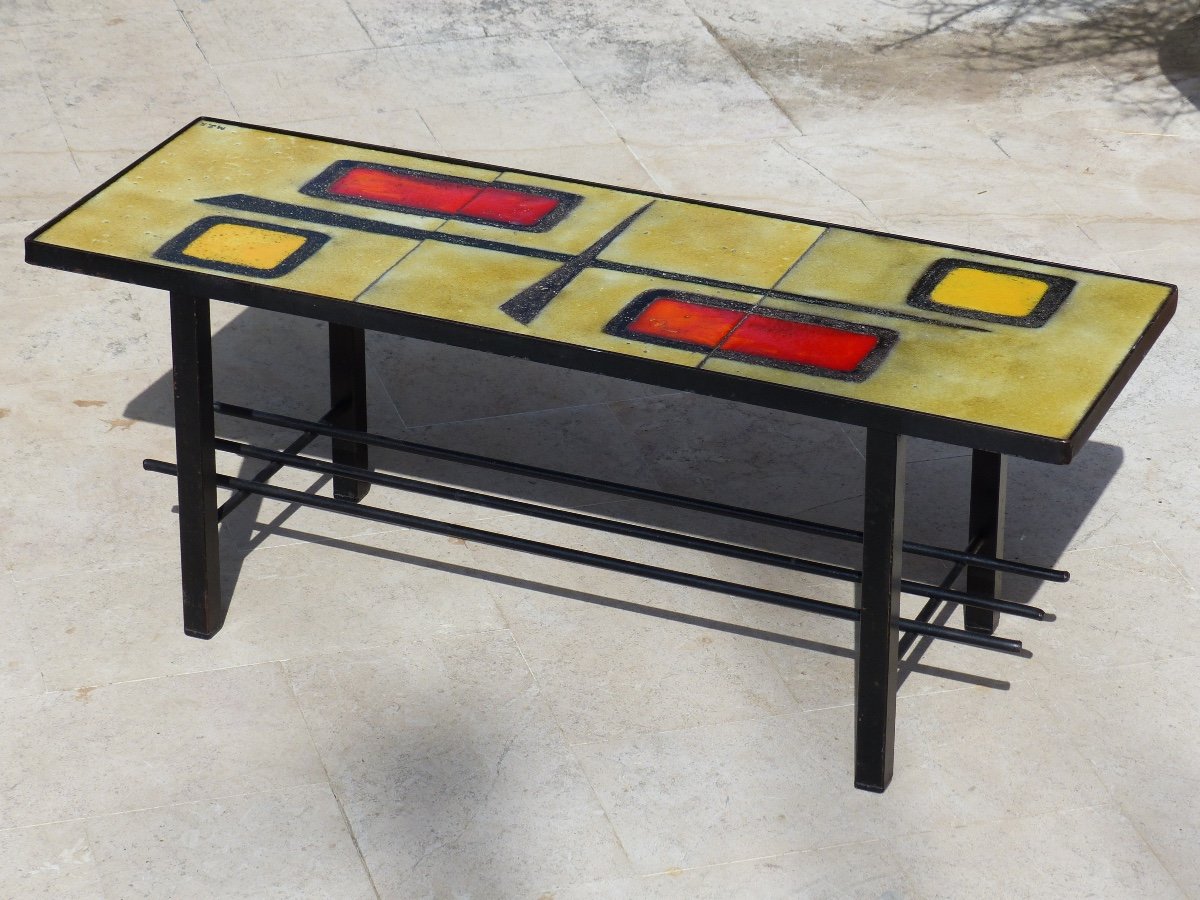 Table Basse Lave Emaillée 