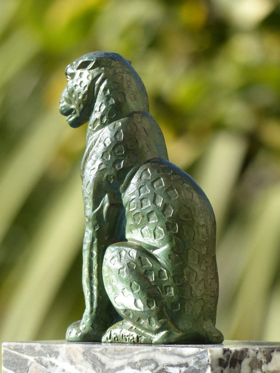 Serre-livres Art Déco Panthères 1930-photo-4