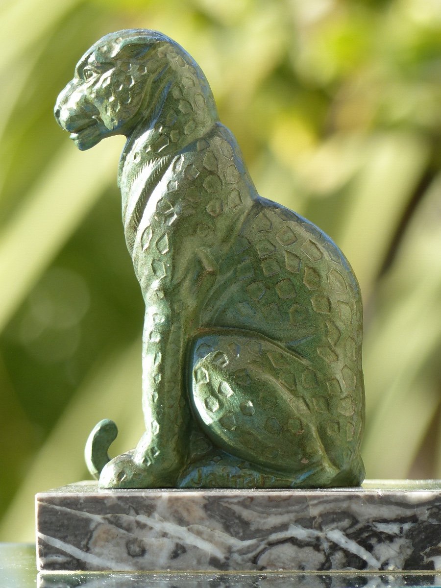 Serre-livres Art Déco Panthères 1930-photo-5