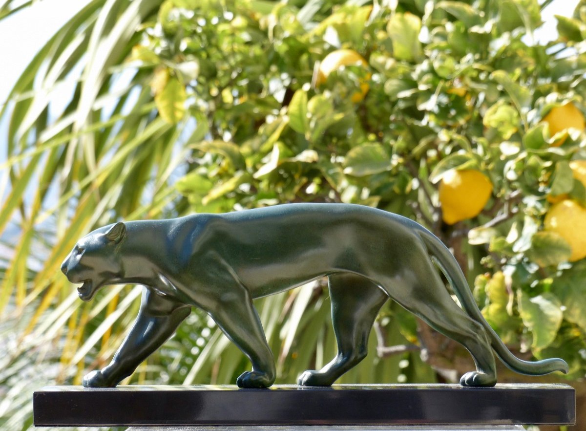 Panthère Art Déco Signée Max Le Verrier -photo-2