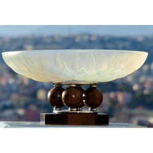 Coupe Art Deco Opalescente Signée Etling 