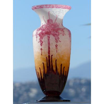 Le Verre Français Schneider - Vase Art Deco 