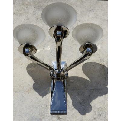 Pair Of 1930s Art Deco Sconces Schneider 