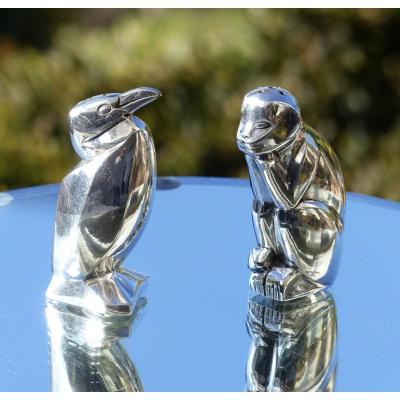 Animal Salt & Pepper Shakers Gallia From The Art Deco 1930