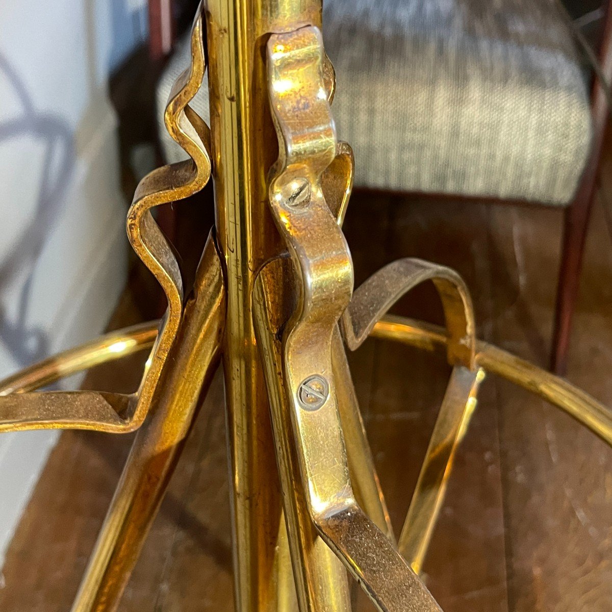 Porte Manteau Perroquet Art Nouveau, Arts & Crafts, Jugendstil, Bronze Et Acier, 1900-photo-4