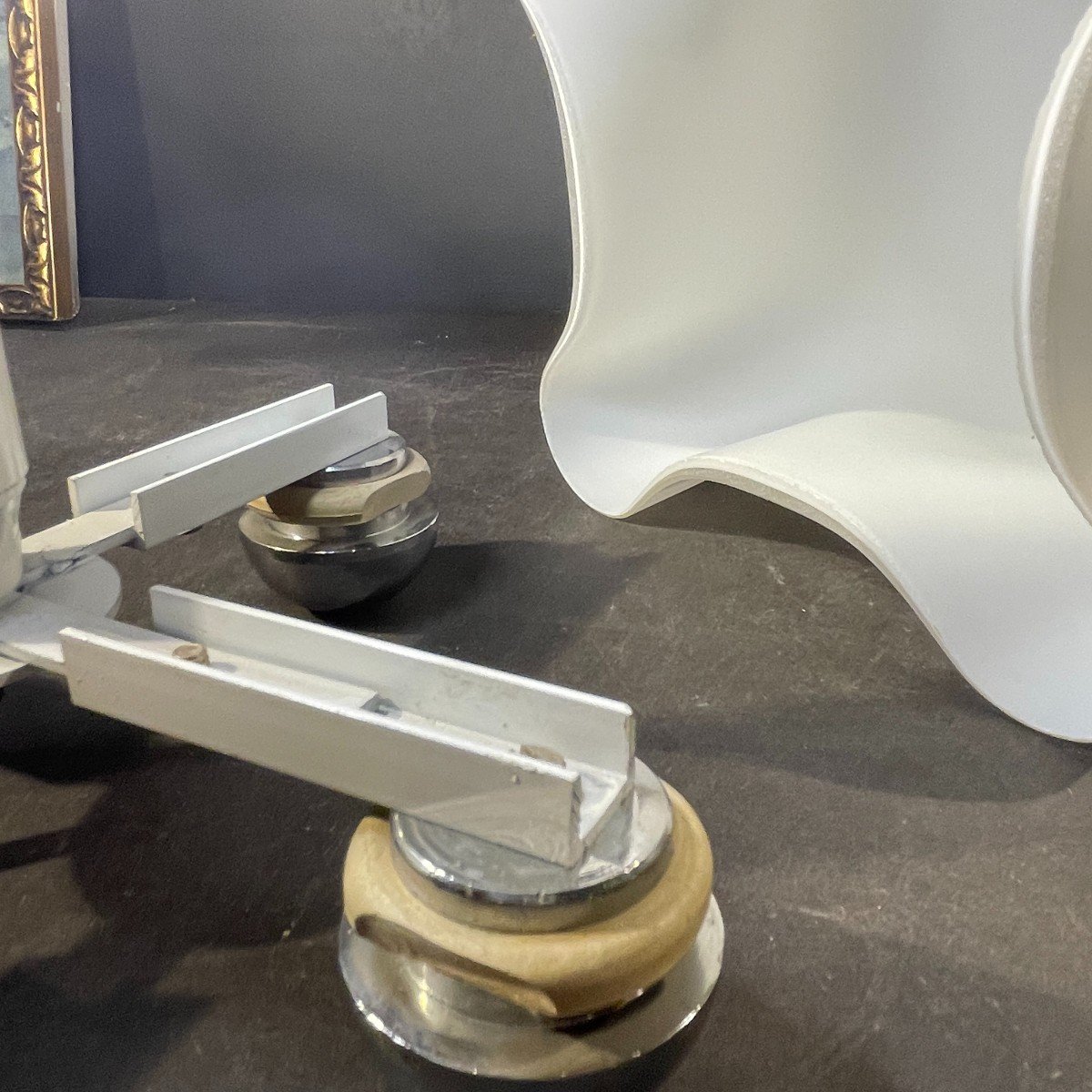 Giotto Stoppino "Drop" pour Tronconi, Lampe de Table en Verre Doublé Opalin, 1976-photo-5